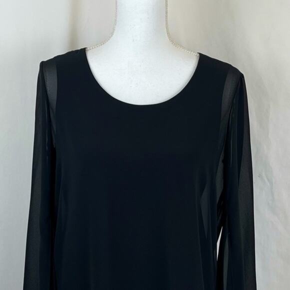 Compli K Sheer Black Party Event Date Night Quiet Luxury Dress NWT Size S - Picture 4 of 14